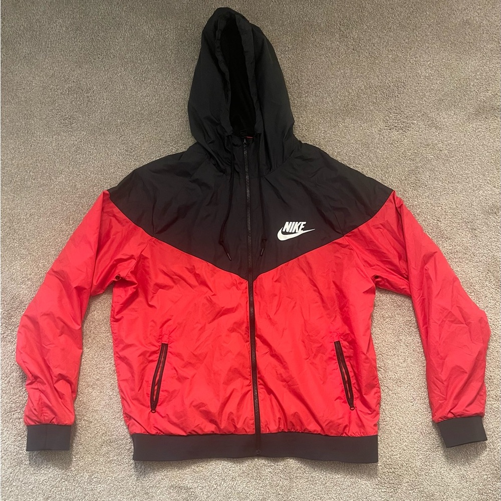 Nike Black and Red Windbreaker size XL